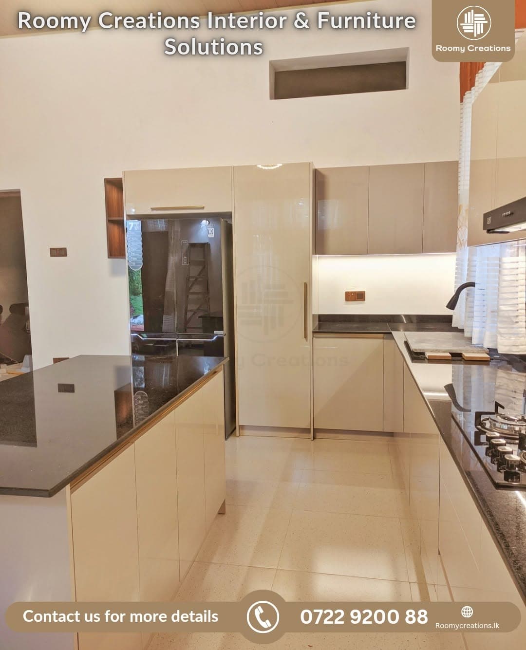 Fitted kitchen run by Roomy Creations